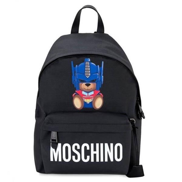 モスキーノ リュック コピー  ブラック ベアバックパック Transformer Teddy Backpack