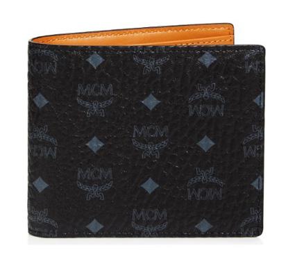 MCM☆クラウス ロゴ付き 二つ折り財布 ブラック MCM 財布コピー