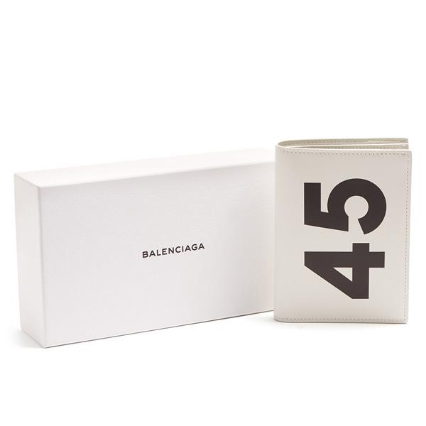 18SS新作 Balenciaga ホワイト 45 プリント 二つ折り財布 バレンシアガスーパーコピー