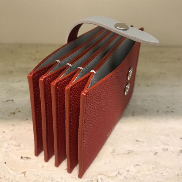 2018SS セリーヌ 財布コピー アコーディオン式カードホルダー 104323A15.27PEカードケース Pop Red ストラップ