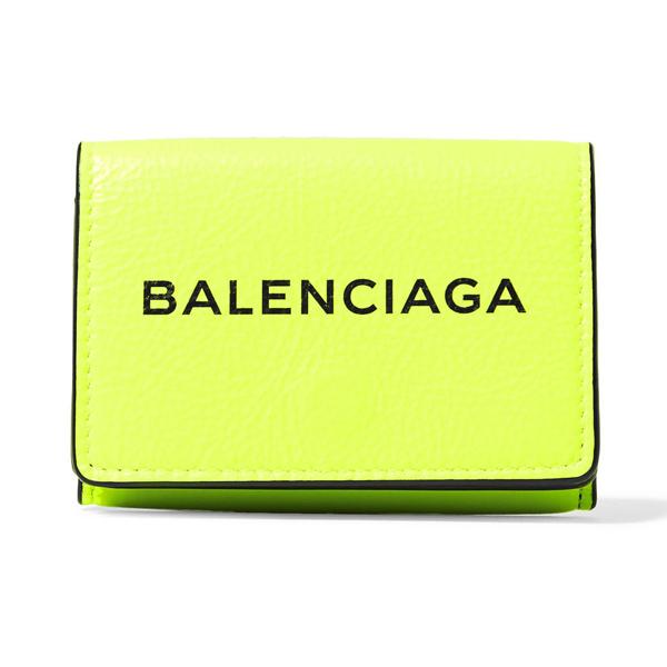 バレンシアガ 財布コピー ネオンカラー大人気ロゴミニ財布 ネオンカラー