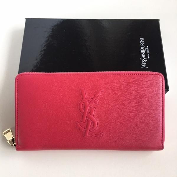 サンローラン 財布コピー ラウンドジップ長財布 ピンク YSL より大人気のロゴが型押しされたBDJコレクション