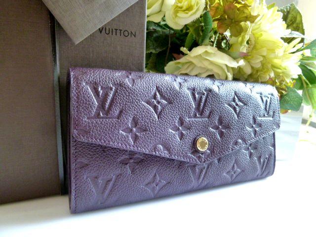 ルイヴィトン モノグラムアンプラント財布スーパーコピー財布オーブ紫
