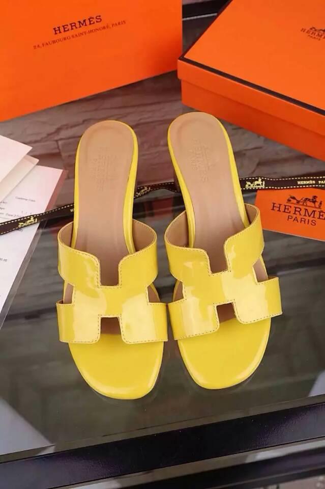 エルメスコピー 靴 HERMES 2015春夏新作 高品質 シンプル レディース ミュール hershoes150420-5