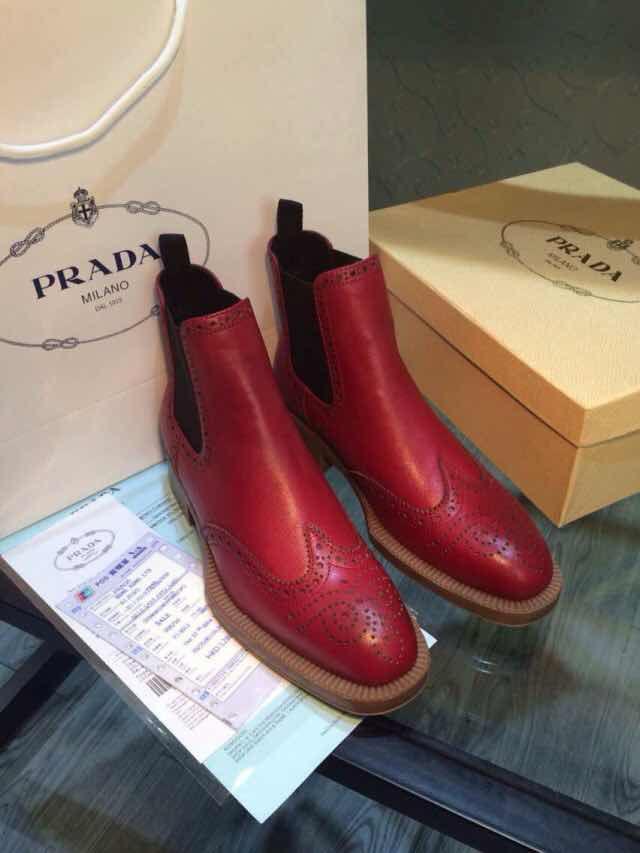 プラダコピー 靴 PRADA 2014秋冬新作 保温する短筒の ビジネス メンズ ブーツ prshoes141117-3