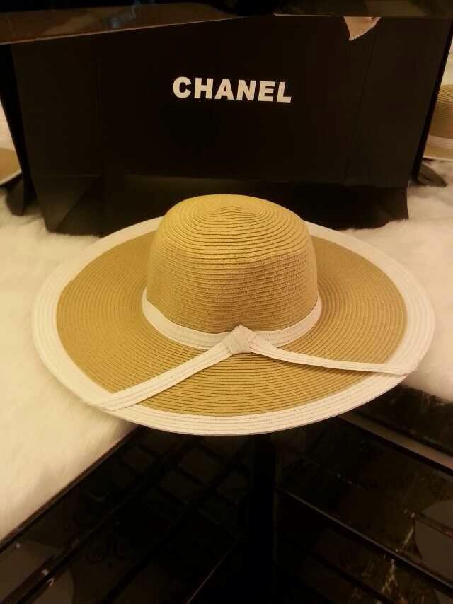 シャネルコピー 帽子 2014春夏新作 CHANEL 人気 レディース 日除け 麦わら ハット リボン付 ニット帽 chanelcap0630-5