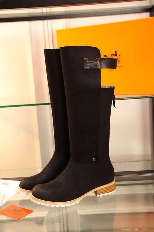 2014秋冬新作 エルメスコピー 靴 HERMES 高品質 本革 水を防いで滑るの レディース ショートブーツ hershoes141210-2