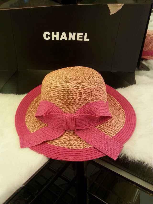 シャネルコピー 帽子 2014春夏新作 CHANEL 人気 レディース 日除け 麦わら ハット リボン付 ニット帽 chanelcap0630-9