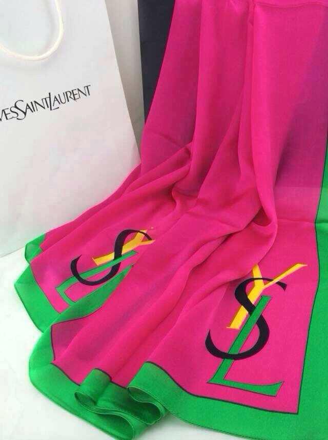 サンローランコピー スカーフ 2014最新作 Yves Saint Laurent 超美品! YSL シルクスカーフ ysl0323-5