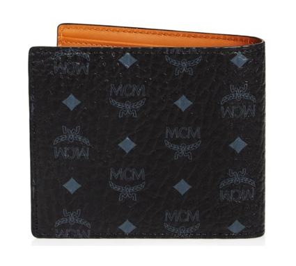 MCM☆クラウス ロゴ付き 二つ折り財布 ブラック MCM 財布コピー