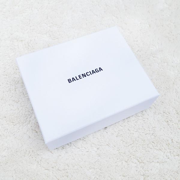 バレンシアガ ロゴミニ財布 コピー大人気 BALENCIAGA EVERYDAY  三つ折り財布 黒×イエロー エブリデイ ミニ ウォレット505055DLQKN1072