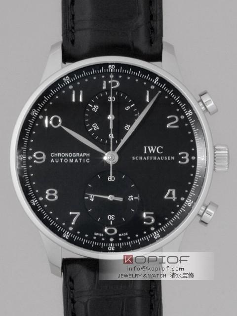 IWC ポルトギーゼ スーパーコピーIW371447 クロノグラフ ブラック
