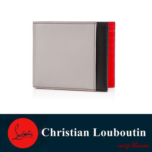 クリスチャンルブタン 財布 コピーレザー グレー/ブラック 16312267