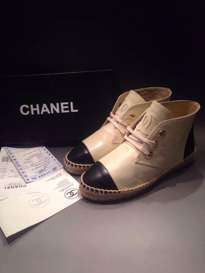 シャネルコピー 靴 2014春夏新作 CHANEL レディース ハイカット スニーカー chanelshoes0807-1