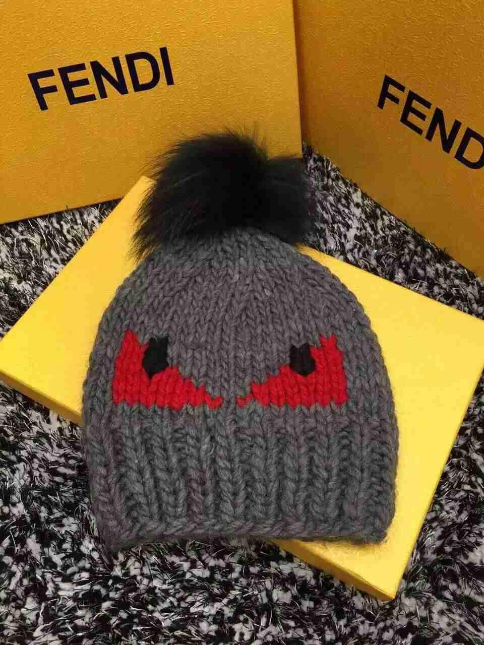 フェンディコピー 帽子 FENDI 2016秋冬新作 ファッション モンスター ハット ニットキャップ fdicap161108-4