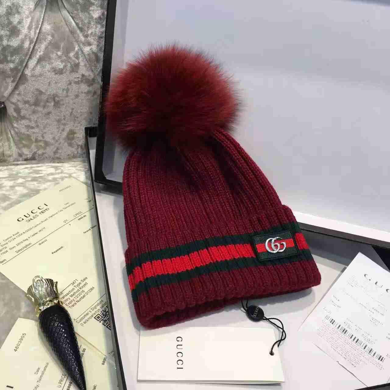 グッチコピー 帽子 GUCCI 2016秋冬新作 高品質 100%ウール 保温すハット 帽子 gcapmiu161025-3