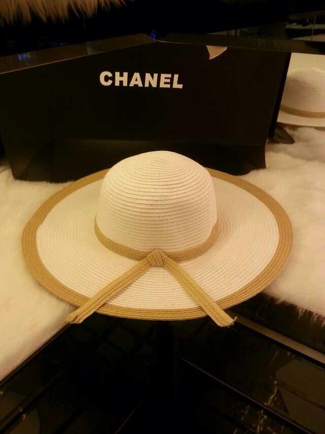 シャネルコピー 帽子 2014春夏新作 CHANEL 人気 レディース 日除け 麦わら ハット リボン付 ニット帽 chanelcap0630-6