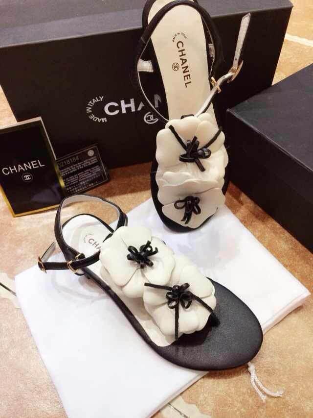 シャネルコピー 2014春夏新作 レディース 靴 CHANEL ぺたんこサンダル chanelshoes0407-3