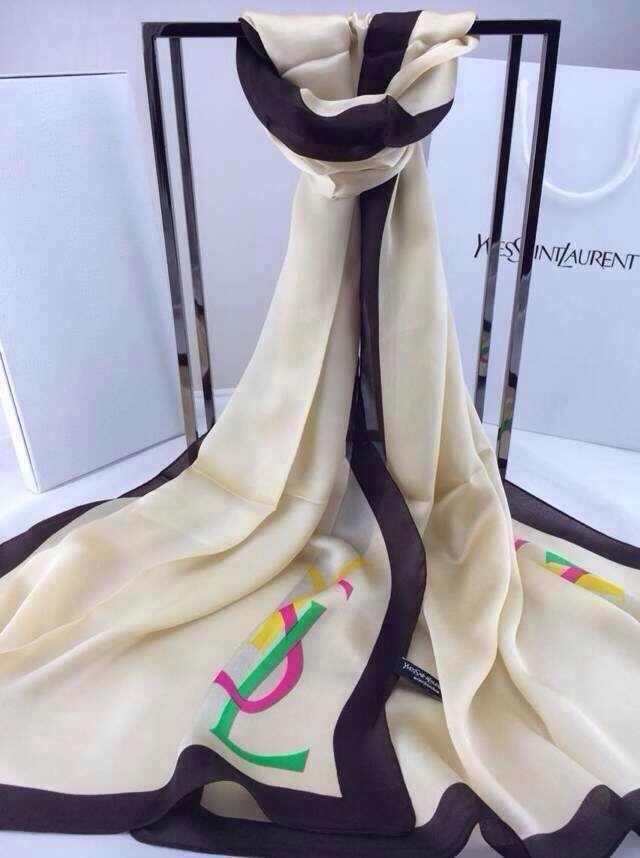 サンローランコピー スカーフ 2014最新作 Yves Saint Laurent 超美品! YSL シルクスカーフ ysl0323-2