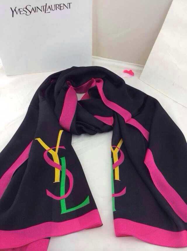 サンローランコピー スカーフ 2014最新作 Yves Saint Laurent 超美品! YSL シルクスカーフ ysl0323-1