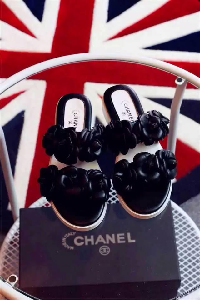 シャネルコピー 靴 2015春夏新作 CHANEL レディース カメリア ミュール chshoes150603-4