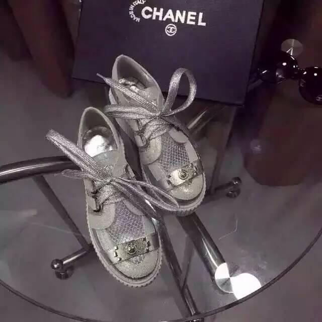 シャネルコピー 靴 2015春夏新作 CHANEL レディース 厚底 スニーカー chshoes150722-2