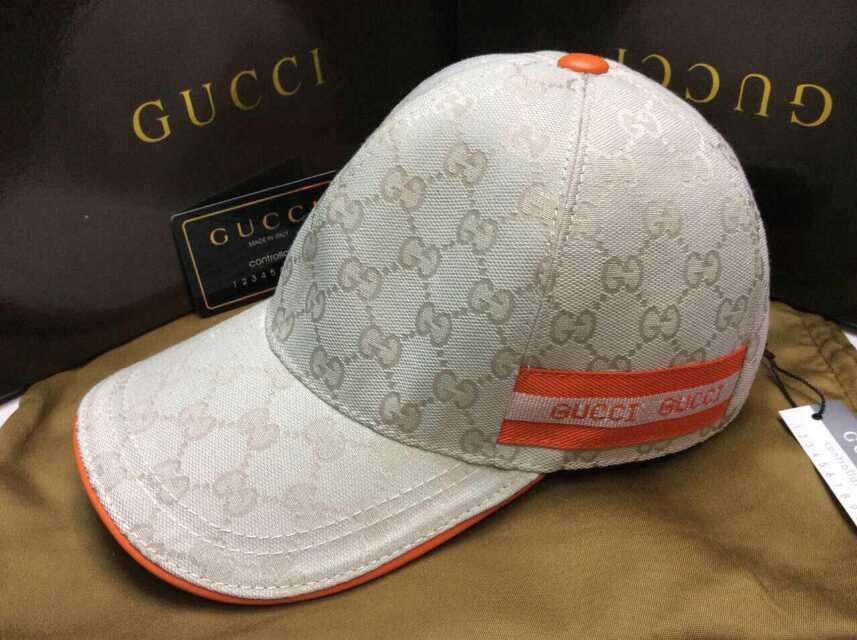 グッチコピー 帽子 GUCCI 2015春夏新作 GG柄 日除け キャンバス ベースボールキャップ ハット gcap150322-11