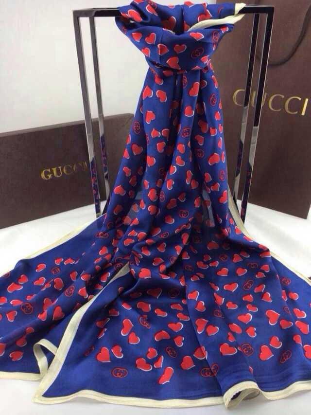 グッチコピー スカーフ 2014新作 GUCCI 新品 シルク ストール guccimuffler0419-5