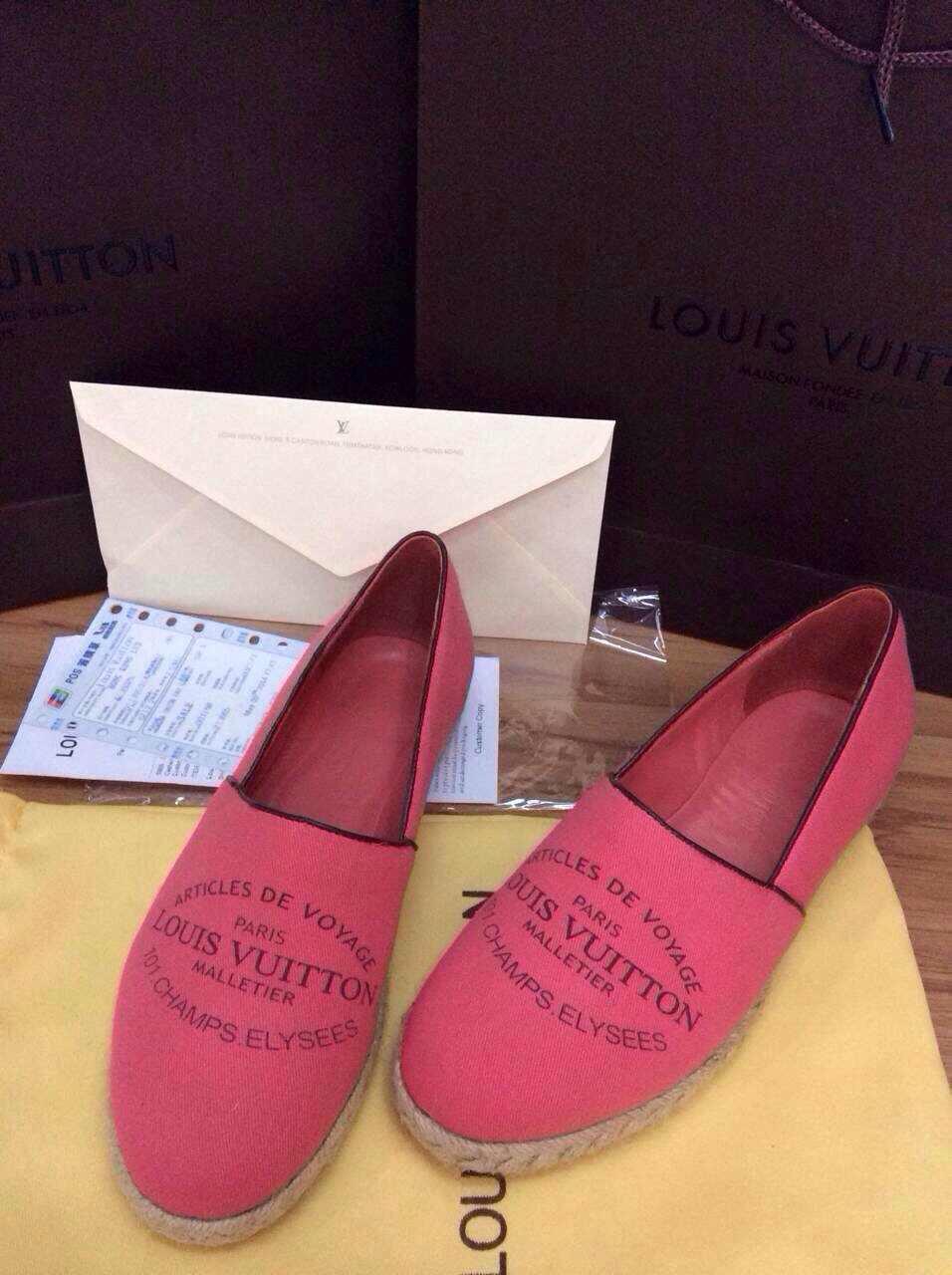 2014新作 ルイヴィトンコピー 靴 Louis Vuitton レディース キャンバスシューズ ローファー lvshoes0529-3