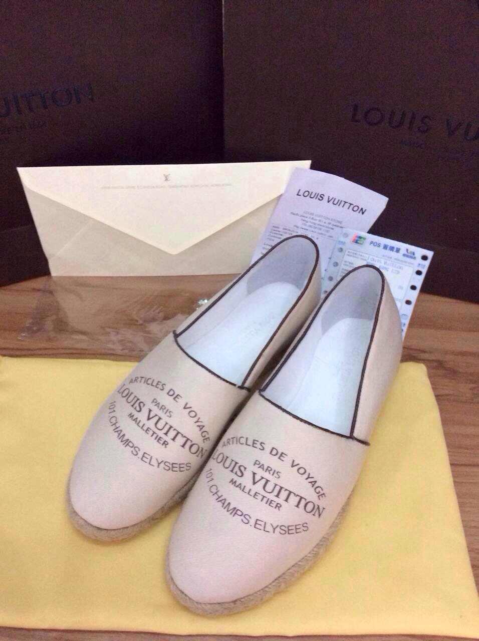 2014新作 ルイヴィトンコピー 靴 Louis Vuitton レディース キャンバスシューズ ローファー lvshoes0529-2
