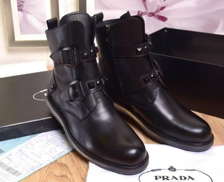 プラダコピー 靴 PRADA 2014秋冬新作 高品質 保温する短筒のレディース ブーツ pradashoes0929