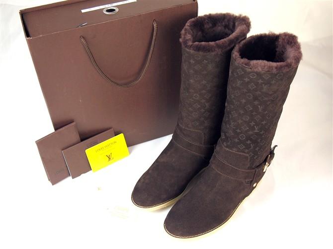 2012 秋冬-ルイヴィトンコピー-Louis Vuittonショートブーツ-靴